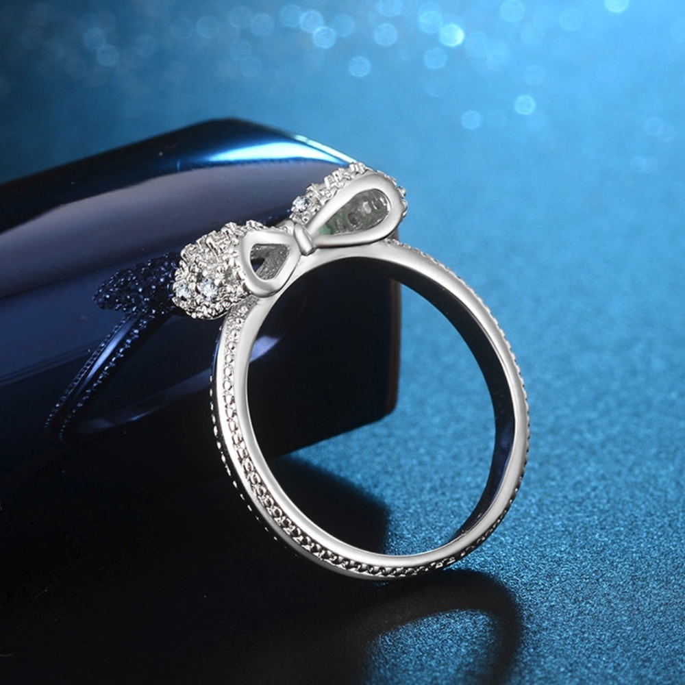 NEW sterling silver bow ring - Picture 3 of 5